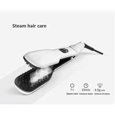 Peigne Lisseur À Vapeur - Brosse Professionnelle - 230°c - Céramique Ionique thumbnail 1
