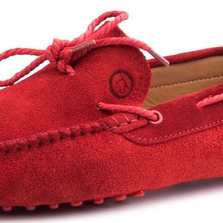 Mocassins En Cuir Daim Avec Lacets thumbnail 3