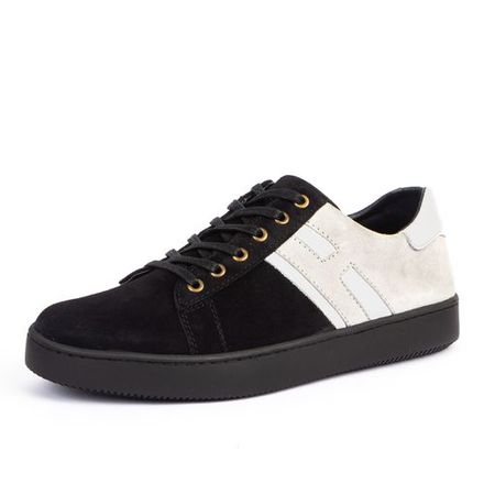 Durbano Baskets Basses Durbano En Cuir Daim - Noir thumbnail 1