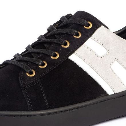 Durbano Baskets Basses Durbano En Cuir Daim - Noir thumbnail 2