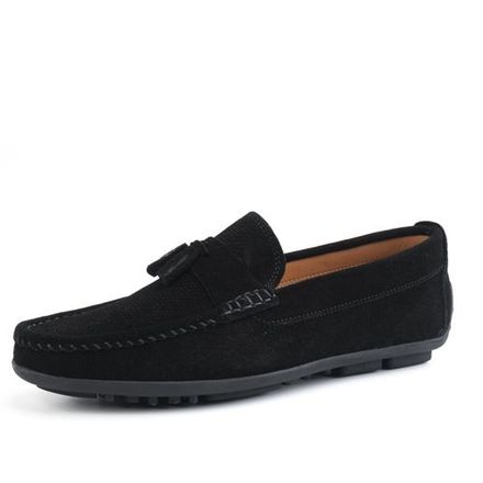 Mocassins En Cuir Daim Avec Glands thumbnail 1