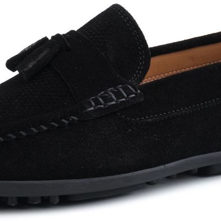 Mocassins En Cuir Daim Avec Glands thumbnail 2