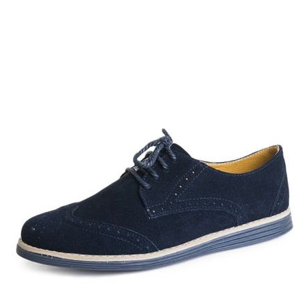 Chaussures Derby Brogue D'urbano En Cuir Daim thumbnail 1
