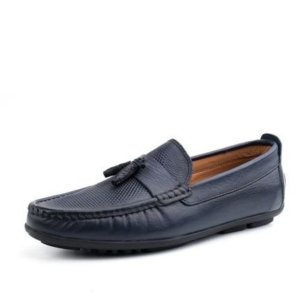 Mocassins En Cuir Avec Glands thumbnail 1