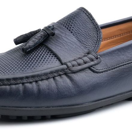 Mocassins En Cuir Avec Glands thumbnail 2