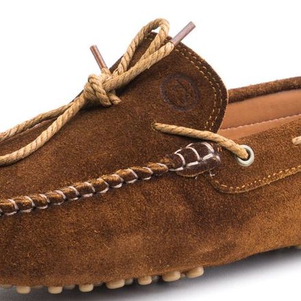 Mocassins En Cuir Daim Avec Lacets thumbnail 3