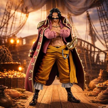 Figurine One Piece - Wano Kuni Gold Roger thumbnail 1