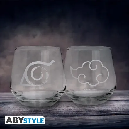 Set De 2 Verres Naruto Shippuden Konoha & Akatsuki thumbnail 1
