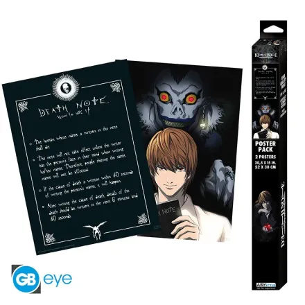 Set 2 Posters Death Note Light & Death Note thumbnail 4