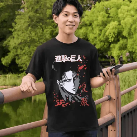 Tshirt Attack On Titan – Levi Ackerman thumbnail 3