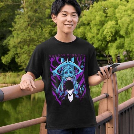Tshirt Solo Leveling – Shadow Monarch thumbnail 4