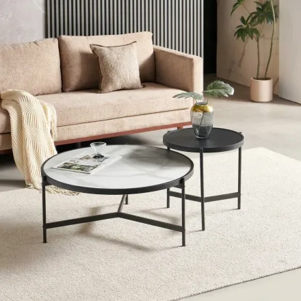 Arthur Set De 2 Tables Basses 90 / 50 Cm thumbnail 1