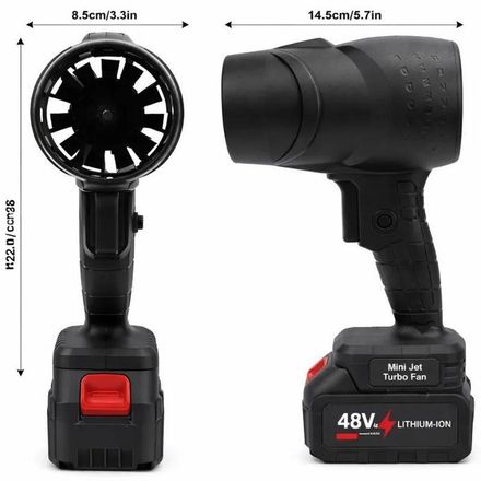Souffleur D'air Professionnel Sans Fil Avec Une Puissance De 1000 W Et Une Pression De Vent De 1100 G thumbnail 1