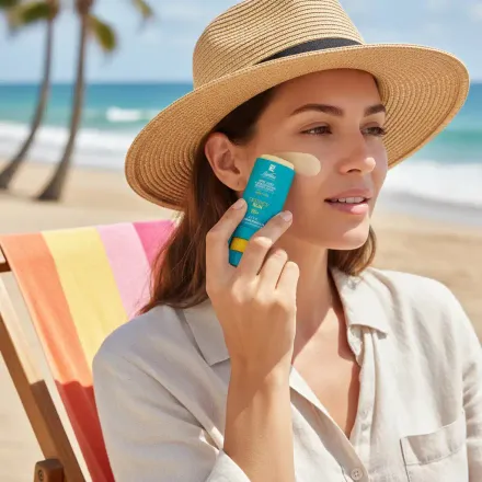 Défense Sun Stick Solaire Spf50+ Haute Protection Résistant À L’eau Peaux Sensibles thumbnail 4