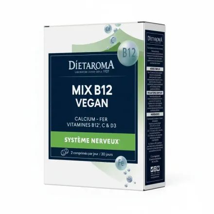 Complément Alimentaire De 60 Comprimés - Mix B12 Vegan thumbnail 2