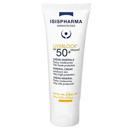 Uveblock Crème Solaire Spf50+ 100% Minérale Hypoallergénique Peaux Sensiblesa thumbnail 1
