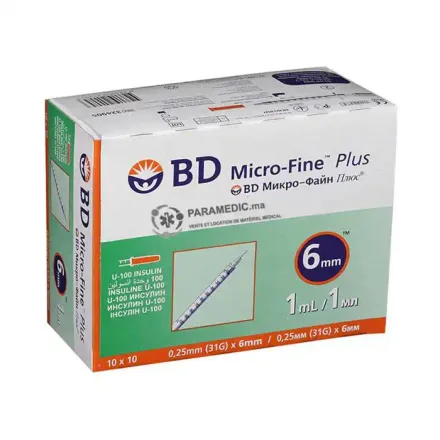 Seringue Micro-fine Plus 0.5ml 10 Sachets De 10 Seringue thumbnail 1