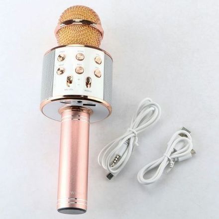 Magique Microphone Et Hautparleur Karaoké Bluetooth Sans Fil 4 En 1 thumbnail 2