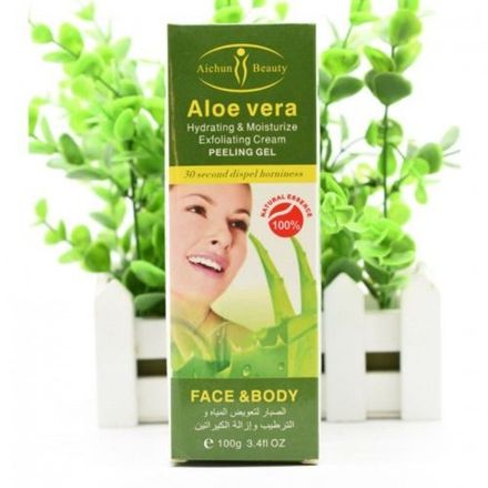 Aichun Beauty Aloe Vera Gel Exfoliant Hydratant Nettoyant Visage Et Corps thumbnail 3