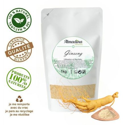 Ginseng Blanc En Poudre - Performance Physique Et Mental thumbnail 1