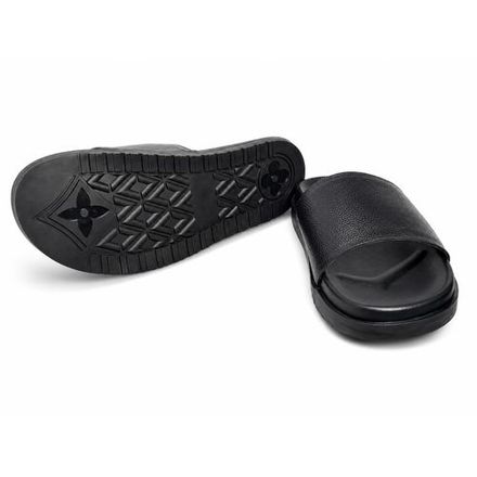Claquettes Homme Toro En Cuir Premium Noir thumbnail 2