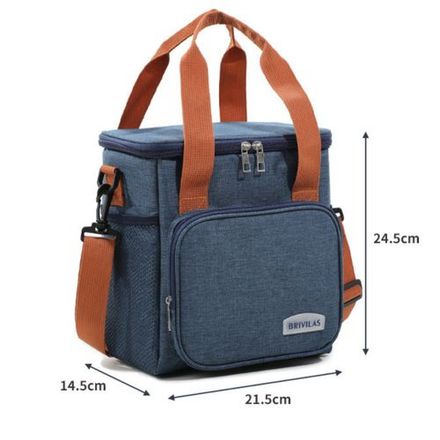 Sac Isotherme À Double Compartiment Pour Repas, Idéal Pour Les Sorties , Voyages thumbnail 3