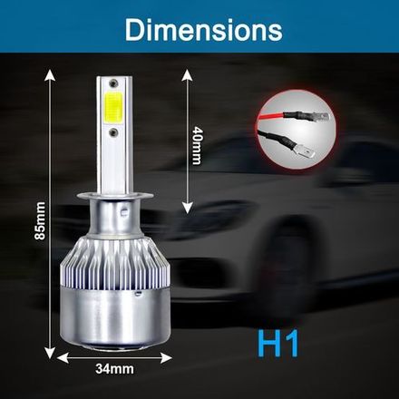 C6 H1 Phare De Voiture Turbo Led thumbnail 2
