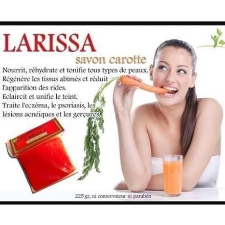 Larissa Savon Pour Éclaircir La Peaux À Base De Carotte thumbnail 2