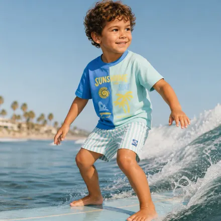 Ensemble Garçon “sunshine & Surf” – Esprit Bord De Mer thumbnail 4