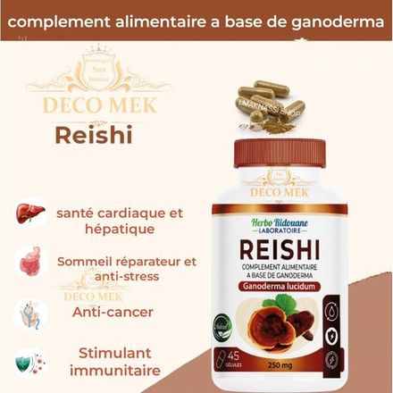 Champignon Reishi Naturel 250 Mg thumbnail 2