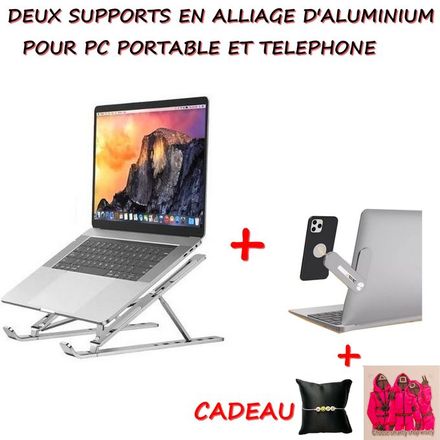 Pack Deux Supports Pour Pc Portable + Sticker Choose + Bracelet Hope thumbnail 2