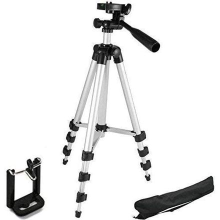 Trépied 3110 Pour Téléphone Et Appareil Photo Selfie Rack Avec Clip De Téléphone thumbnail 2