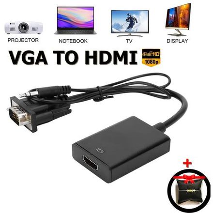 Adaptateur Full Hd Vga To Hdmi + Bracelet Hope Offert thumbnail 1