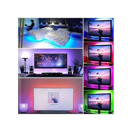 Led Strip Light 5m Flexible Étanche 16 Couleurs Haute Qualité Avec Télécommande thumbnail 2