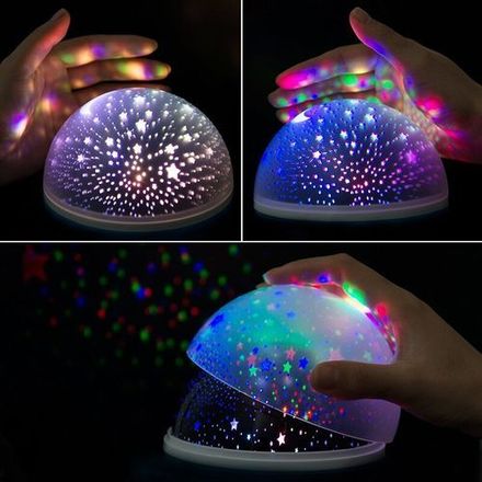 Veilleuse Projecteur Ciel Étoilé Rotative – Lampe LED USB pour Sommeil Bébé et Enfant thumbnail 1
