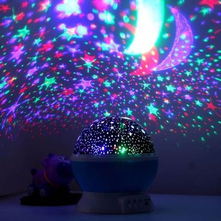 Veilleuse Projecteur Ciel Étoilé Rotative – Lampe LED USB pour Sommeil Bébé et Enfant thumbnail 2