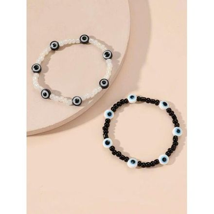 Pack 2 Bracelets Perle Classique & White/black Eyes thumbnail 1