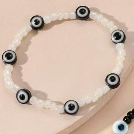 Pack 2 Bracelets Perle Classique & White/black Eyes thumbnail 2
