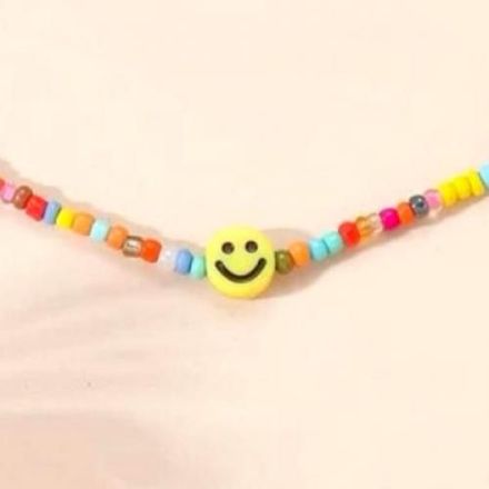 Smiley Emoji Collier Multi couleur thumbnail 2