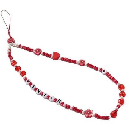 Sangle Lanière Phone Strap Rouge Smile thumbnail 3