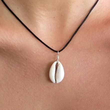Collier Fil Noir & Wed3a thumbnail 3