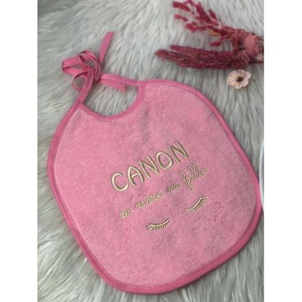Pack 2 Bavoirs Pour Bébé - Tablier Dalimentation Ca Non De Mère En Fille / Papi Et Mamie = Amour Infini Pour Bébé Fille thumbnail 3