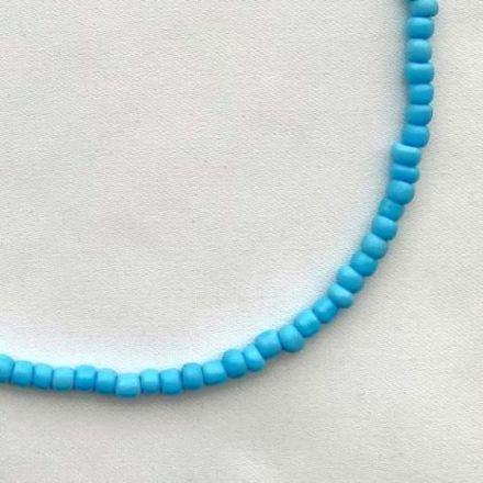 Collier Perle Bleu Ciel Simple Et Classique thumbnail 1