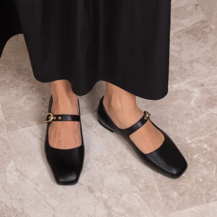 Ballerines Mary Jane En Cuir thumbnail 3