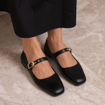 Ballerines Mary Jane En Cuir thumbnail 4
