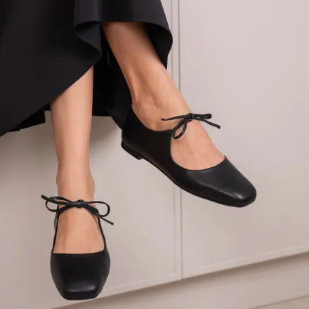 Ballerines Mary Jane En Cuir thumbnail 3