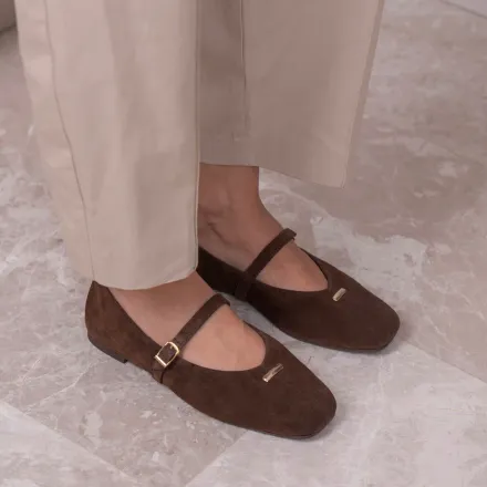 Ballerines Mary Jane En Cuir   thumbnail 1