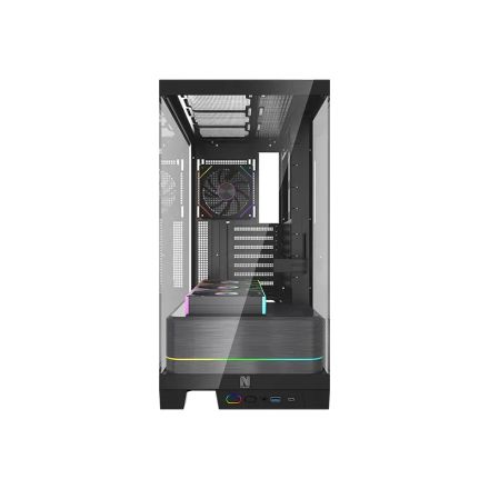 <p>Le <strong>NOVA VELODROM Noir</strong> est un <strong>boîtier gamer</strong> au <strong>format Grand Tour</strong>, compatible <strong>ATX, Micro-ATX, ITX et E-ATX</strong>. Construit en <strong>acier, plastique et verre trempé</strong>, il intègre une <strong>fenêtre latérale</strong> pour exposer vos composants et est livré avec <strong>4 ventilateurs RGB 120 mm</strong> pour un <strong>refroidissement performant et esthétique</strong>. Ses <strong>dimensions 434 x 245 x 474 mm</strong> permettent d’accueillir facilement les configurations les plus ambitieuses.</p> thumbnail 2