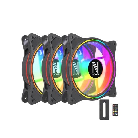 Composants Blazeflow Argb 3 Pack Noir thumbnail 1