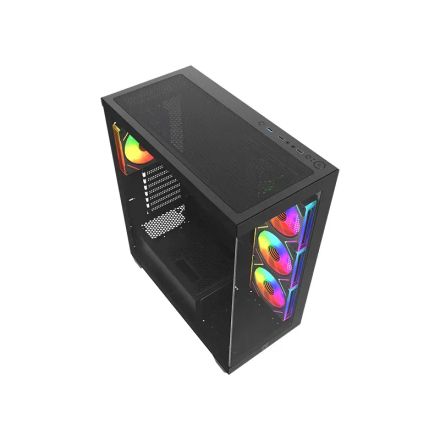 <p>Le <strong>NOVA PULSE Noir</strong> allie design moderne et performance. Conçu en <strong>acier, plastique et verre trempé</strong>, ce <strong>boîtier moyen tour</strong> offre une excellente compatibilité avec les cartes mères <strong>MICRO-ATX, ITX et ATX</strong>. Grâce à ses <strong>4 ventilateurs de 120 mm</strong> inclus et sa <strong>fenêtre latérale</strong>, il assure un refroidissement optimal et une esthétique soignée pour tout <strong>setup gamer</strong>.</p> thumbnail 1